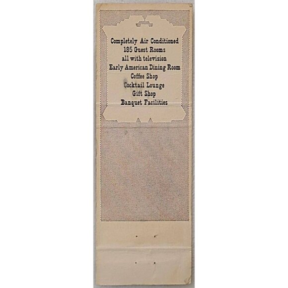 Vintage Matchbook Cover Dearborn Inn and Edward’s Tavern Dearborn MI Michigan - Picture 3 of 5